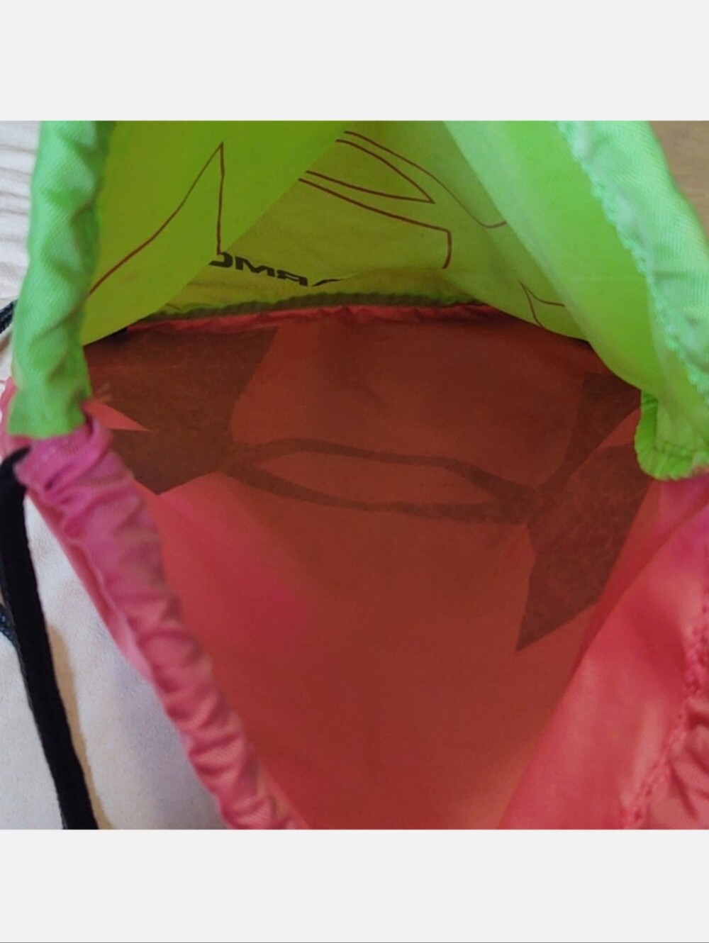 Under Armour Neon Reversible Drawstring Backpack - Picture 9 of 11